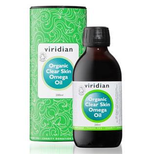 VIRIDIAN nutrition Organic Clear Skin Omega Oil 200 ml - EXP. 26. 2. 2024