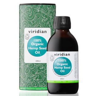 VIRIDIAN nutrition Organic Hemp Seed Oil 200 ml - EXP. 29. 6. 2024