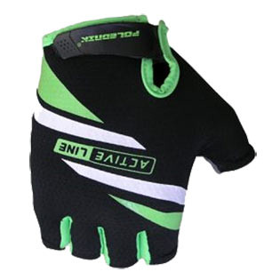 Polednik Cyklistické rukavice Active - zelené velikost "M"