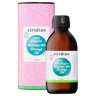 VIRIDIAN nutrition Organic Woman 40+ Omega Oil 200ml - EXP. 31. 3. 2024