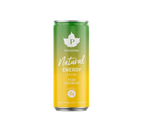 Puhdistamo Natural Energy Drink 330 ml - pear lemonade