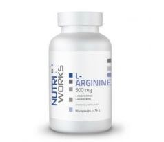 NutriWorks L-Arginine 500 mg  90 kapslí