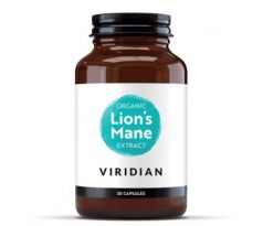 VIRIDIAN nutrition Organic Lions Mane Extract 30 kapslí