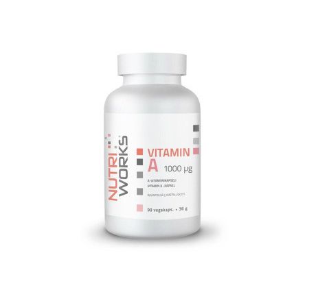 NutriWorks Vitamin A 1000µg 90 kapslí