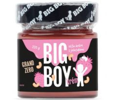 BigBoy Big Boy Grand Zero jahoda - Kešu krém s jahodami 220 g