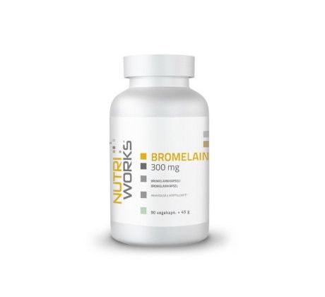 NutriWorks Bromelain 300 mg 90 kapslí